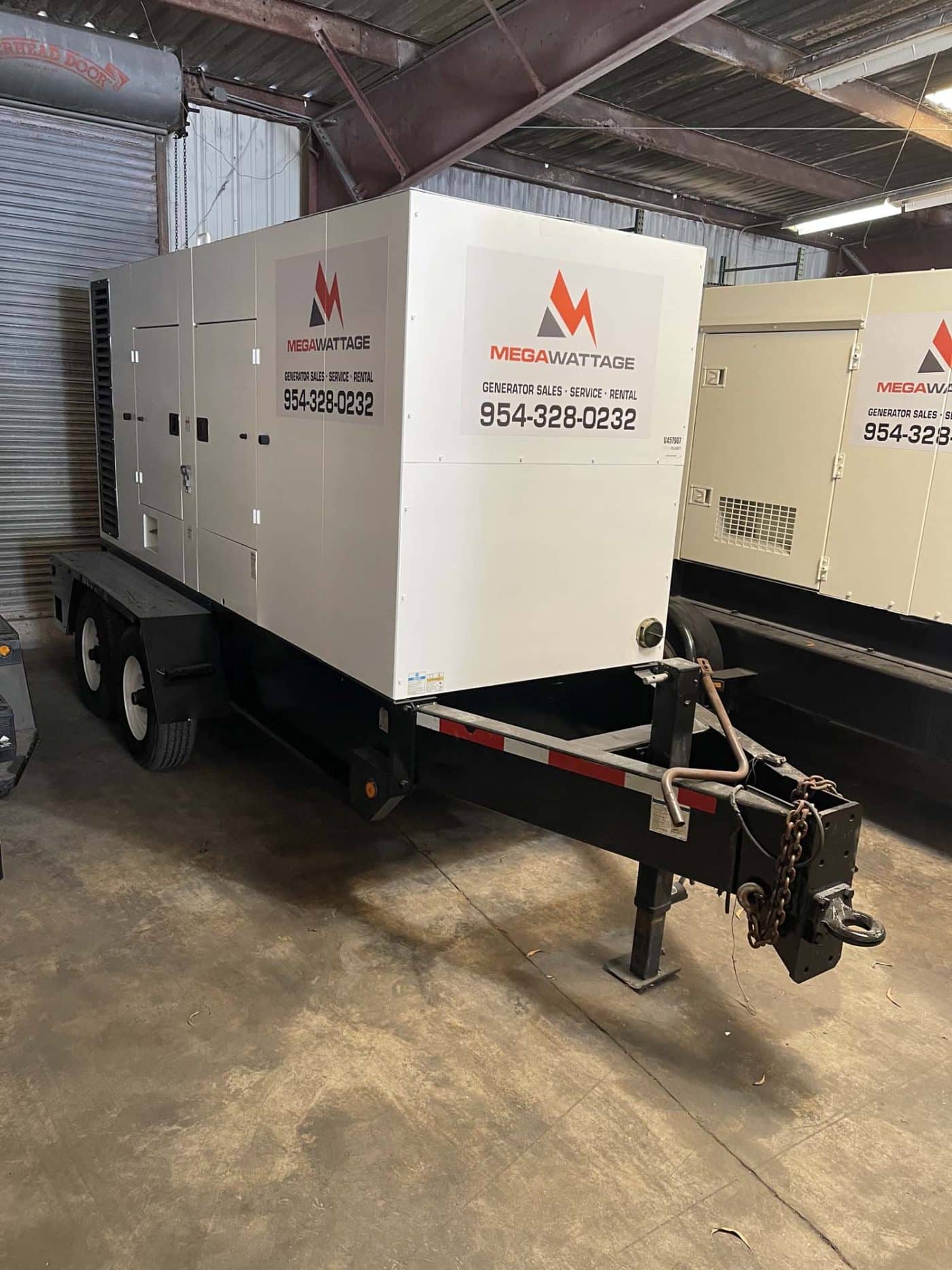 MegaWattage portable, commercial generator.