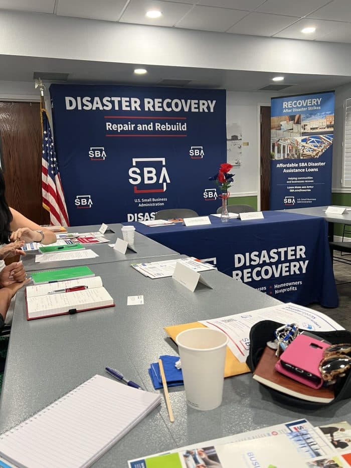 The Small Business Association Hosted A "Disaster Recovery Repair And Rebuild" RoundTable Where Select Community Business Owners And Government Officials Were Invited To Participate. 